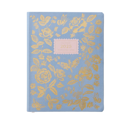 2025 12-Month English Rose Bookbound Planner