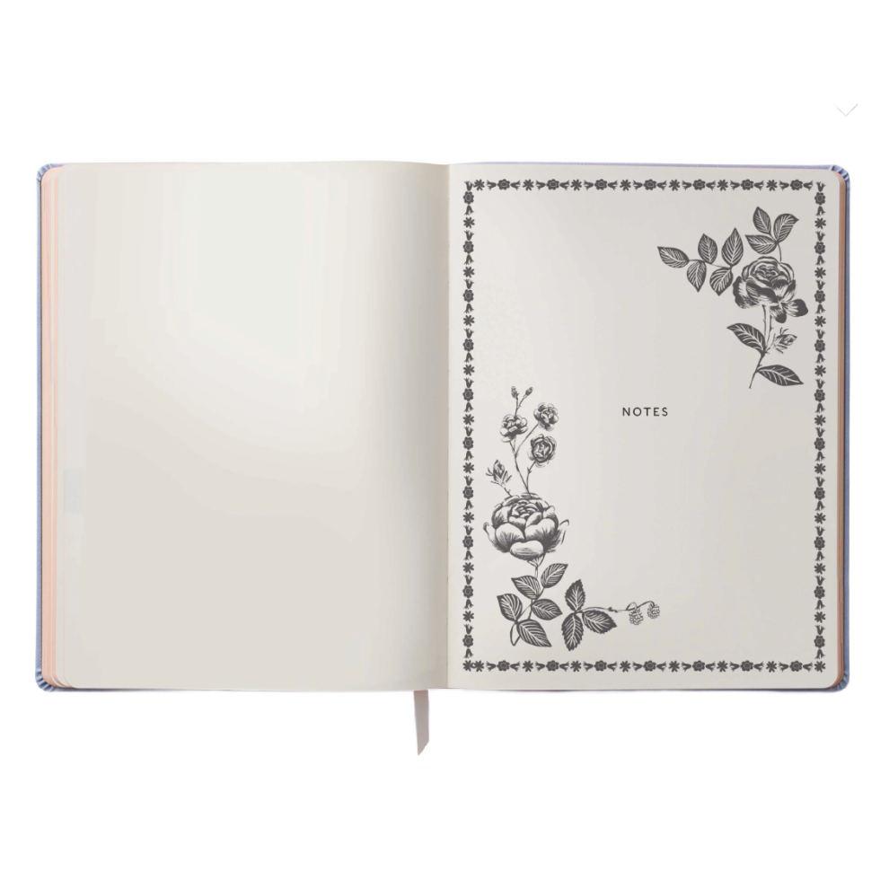 2025 12-Month English Rose Bookbound Planner