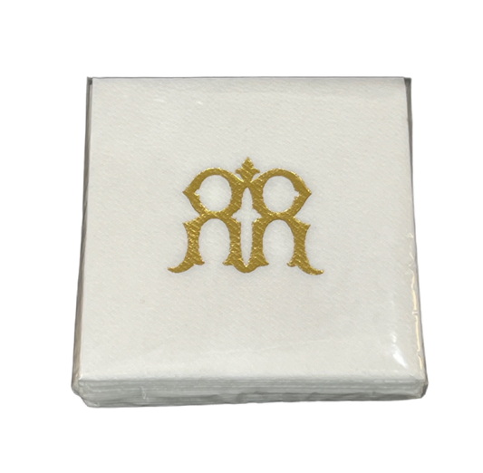 (R) Initial Linun Beverage Napkins - 20 per pack