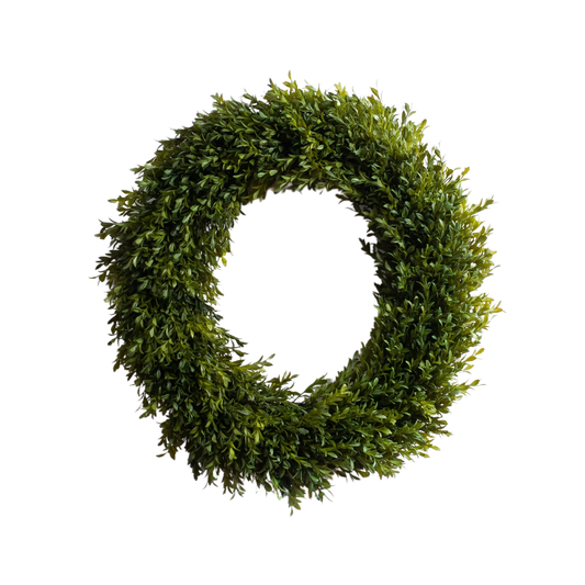 24" Faux Boxwood Wreath