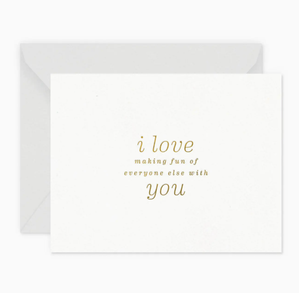 Making Fun Love Greeting Card