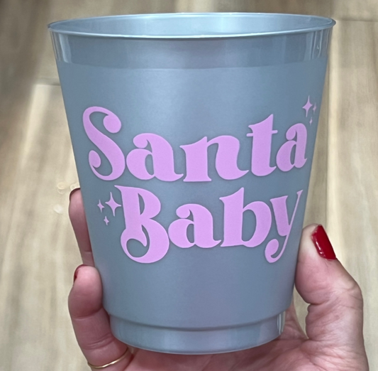 Santa Baby 16oz Shatterproof Cups