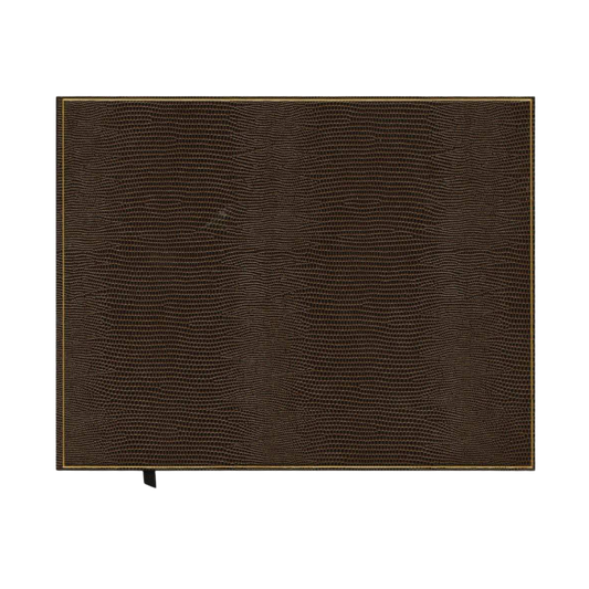 Brown Black Snakeskin Guest Book