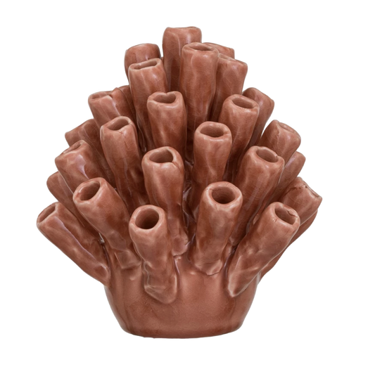 Stoneware Coral Shaped Decor