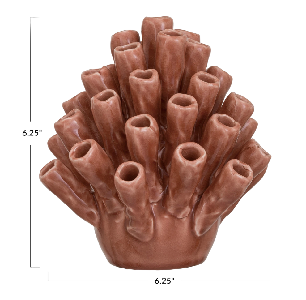 Stoneware Coral Shaped Decor