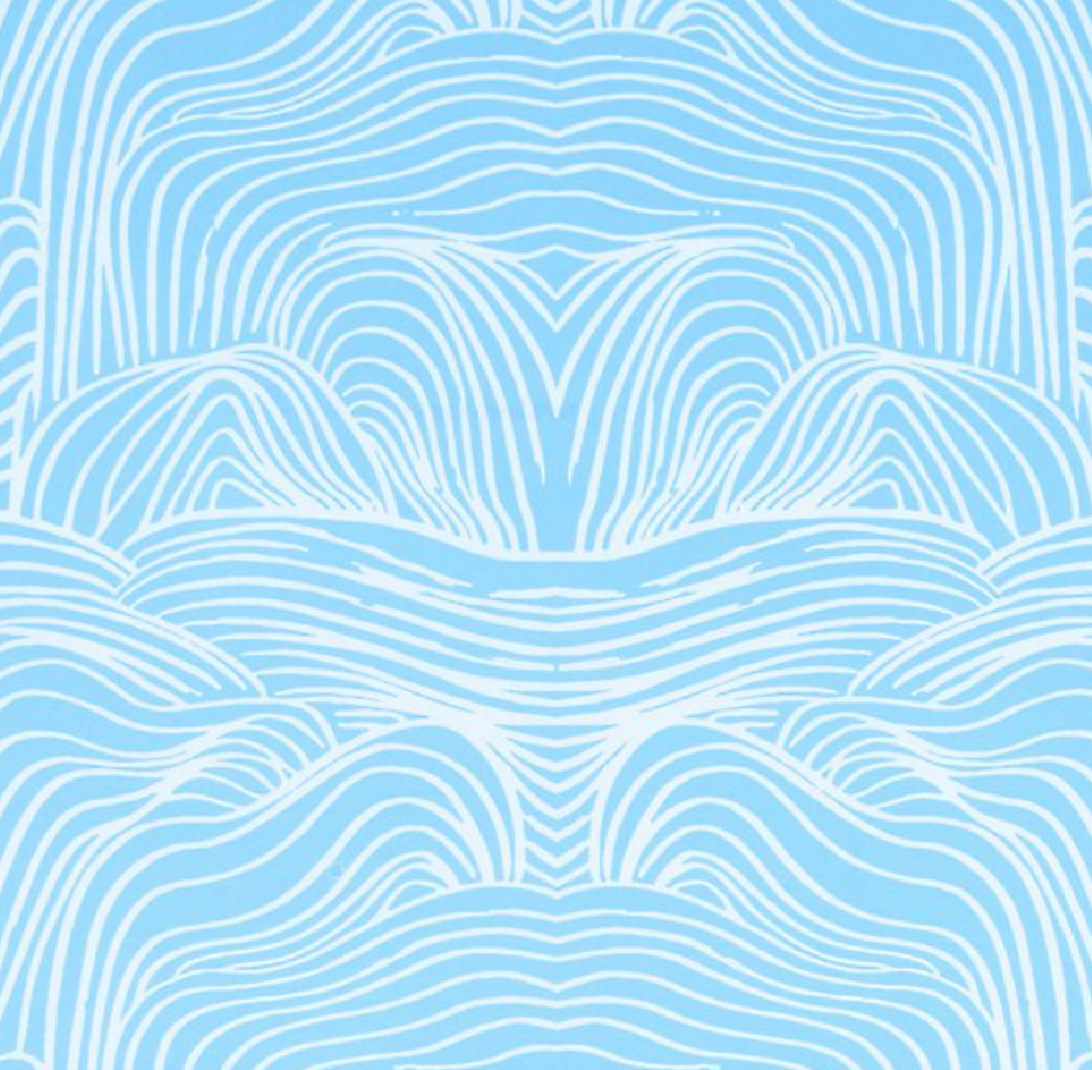 Blue Wave Stone Wrapping Paper