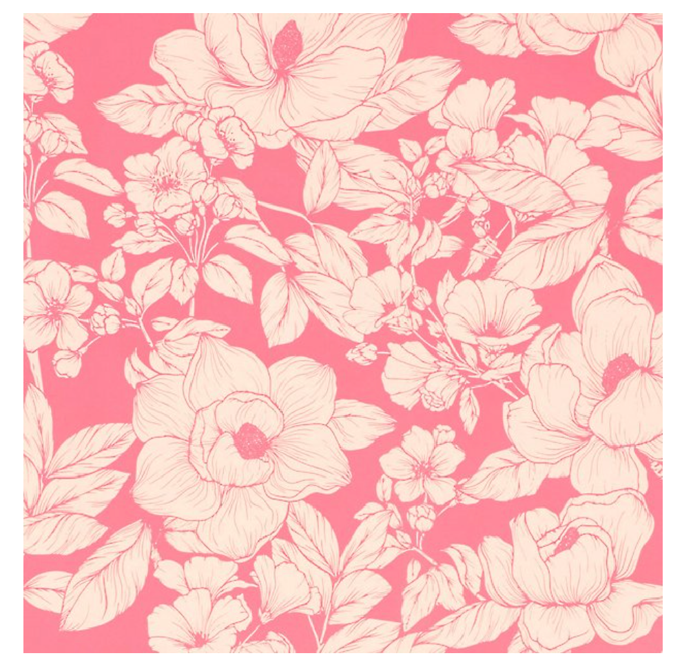 Two Tone Pink Floral Wrapping Paper