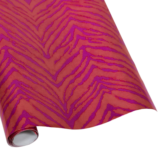 Go Wild Fuchsia/Orange Caspari Wrapping Paper