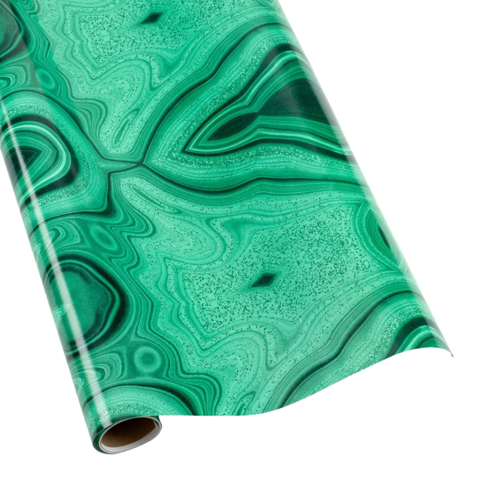 Malachite Holiday Wrapping Paper