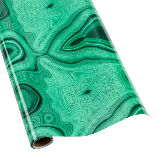 Malachite Holiday Wrapping Paper