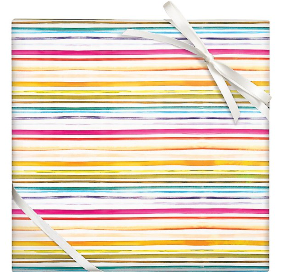 Rainbow Stripe Stone Wrapping Paper