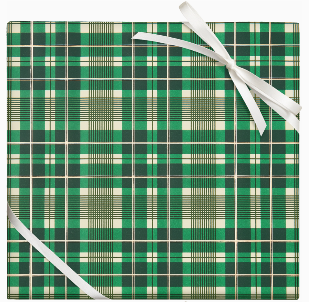 Plaid Stone Wrapping Paper