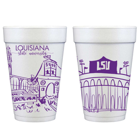 LSU Foam Cups - 10 Pack