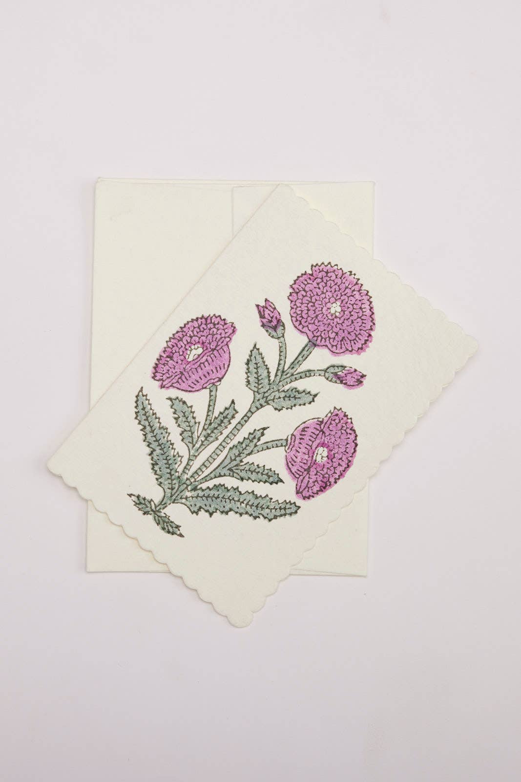 Boxed Artisan Notecard Set - Malika Lilac