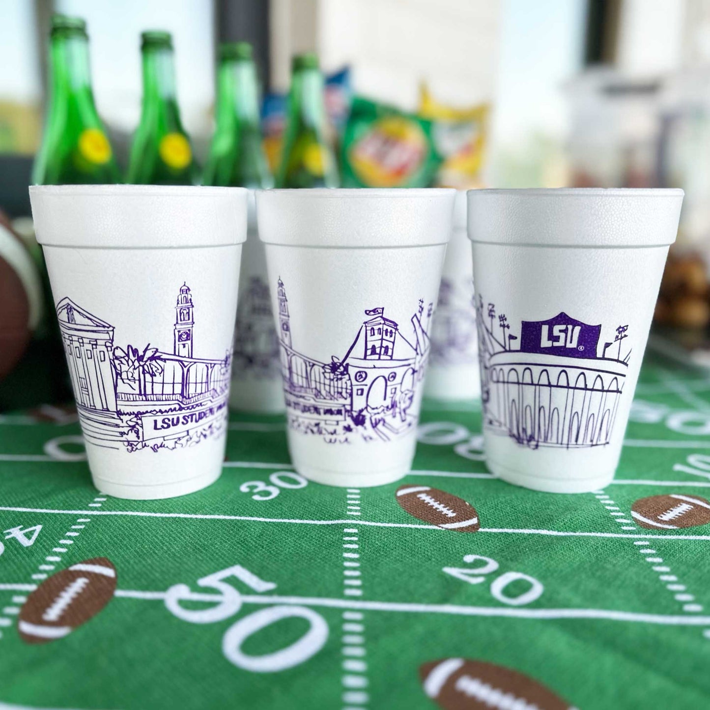 LSU Foam Cups - 10 Pack