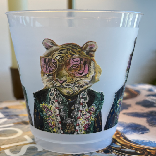 Tiger 16oz Full Color Shatterproof Cups